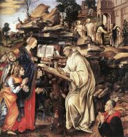 Lippi, Filippino - Apparition of The Virgin to St Bernard